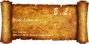 Bod Laura névjegykártya